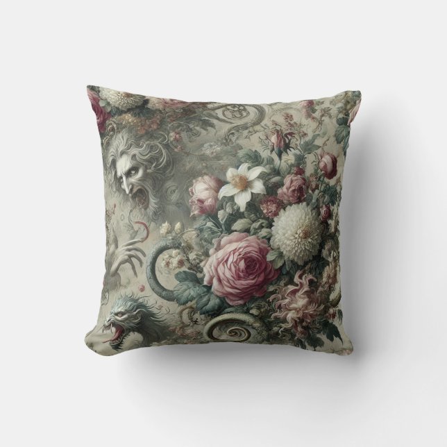 Coussin De Tone & Tail - Gothique Conception Victorienne (Recto)