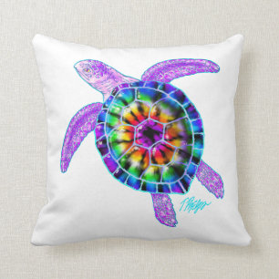 Coussin de tortue de mer de colorant de cravate