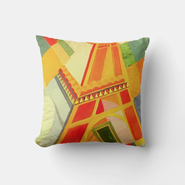 Coussin de Tour Eiffel de Robert Delaunay (Recto)