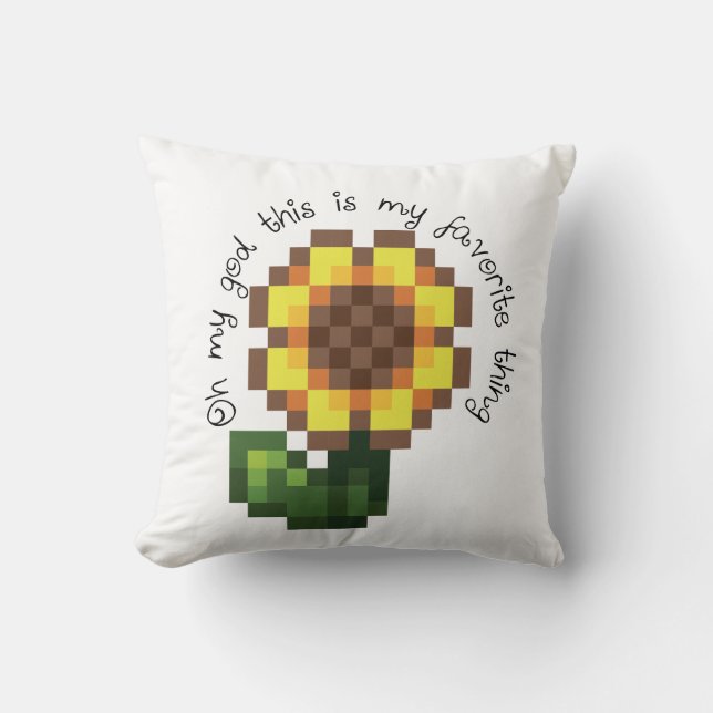 Coussin de tournesol Haley - Stardew Valley inspir (Recto)