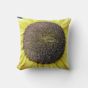 Coussin de tournesol jaune