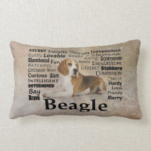 Coussin de traits de beagle