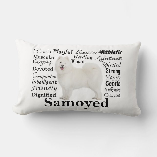 Coussin de traits de Samoyed (Recto)