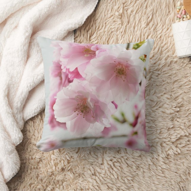 Coussin de Trhow Pastel Pink Cherry Blossoms (Couverture)