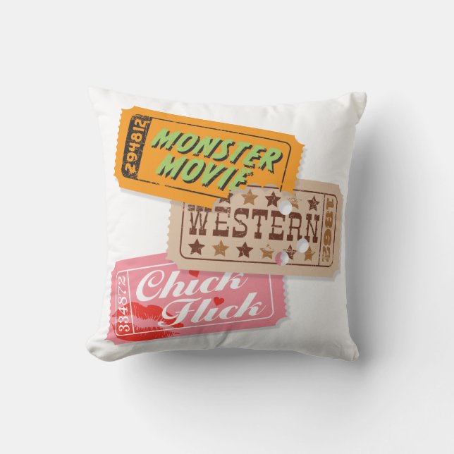 Coussin de trio de soirée cinéma - CARRÉ (Recto)