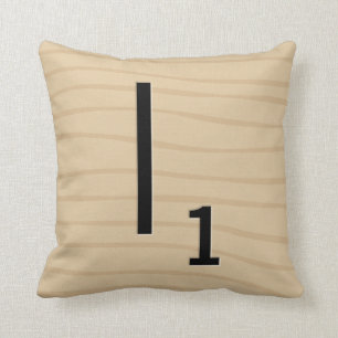 Coussin de tuile de lettre : Bois I/J (5 de 17)