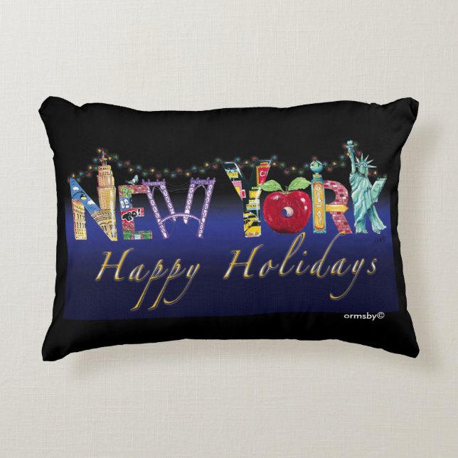 Coussin de vacances de New York (Devant)