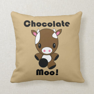 Coussin de vache à MOO Kawaii de chocolat