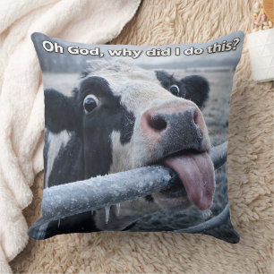 Coussin de vache, oh mon dieu, pourquoi ai-je fait