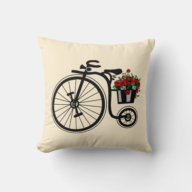 Coussin de vélos romantique (Recto)