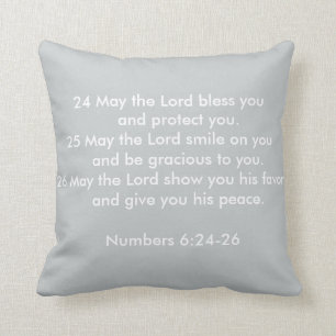 Coussin de vers de bible