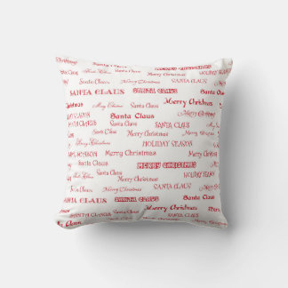 Coussin de voeux de Noël