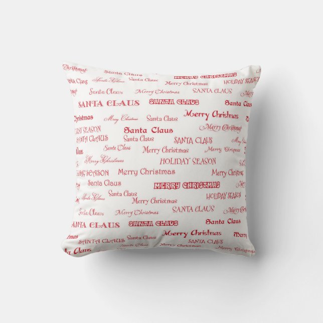Coussin de voeux de Noël (Recto)