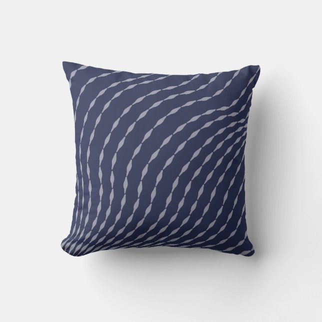 Coussin de Whisper de marée : Flower Indigo Dreams (Recto)