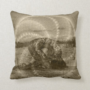 Coussin de yoga avec l'art sacré de yoga de lapin