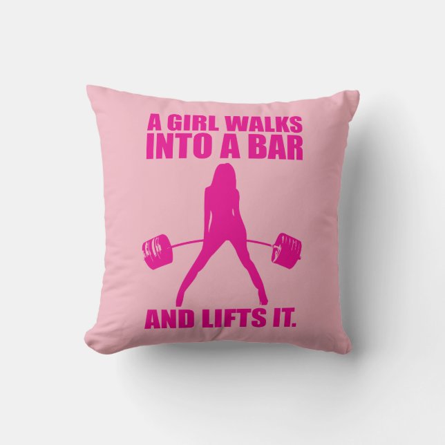 Coussin Deadascenseur - Une Fille Se Promène Dans Un Bar E (Recto)