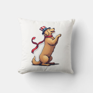 Coussin Débardeur profil Patriotique Golden Retriever Risi