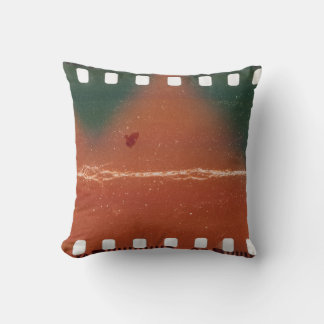 Coussin Début de bande de film de 35 mm, rayures cool.
