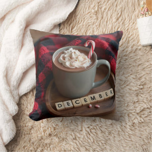 Coussin Décembre Chocolat chaud