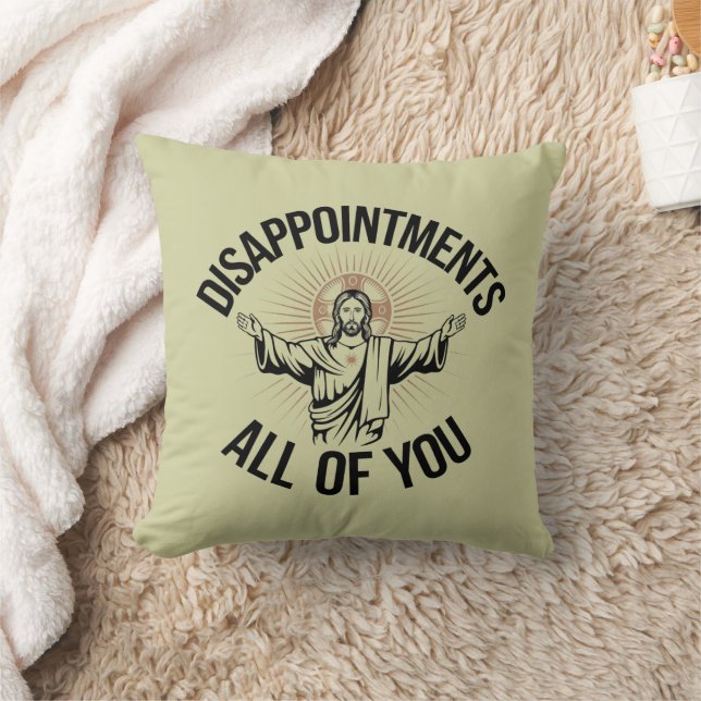 Coussin Déceptions sarcastiques vous tous chrétiens (Couverture)