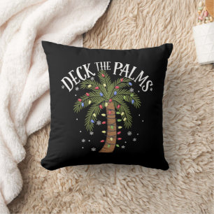 Coussin Deck Les Palms Tropical Hawaii Christmas Palm Tree
