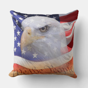 Coussin Déclaration américaine d'indépendance de l'aigle