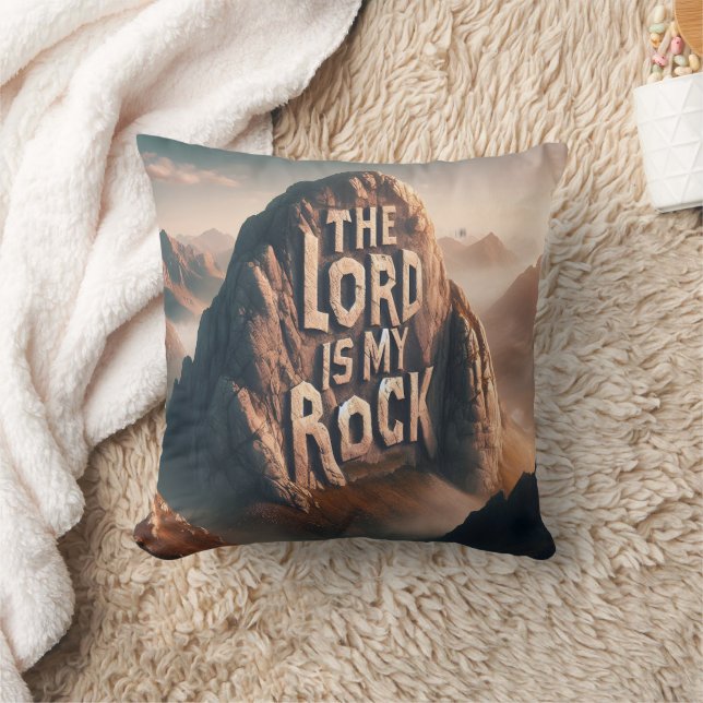 Coussin Déclaration Divine : Le Seigneur Est Mon Rocher (Couverture)