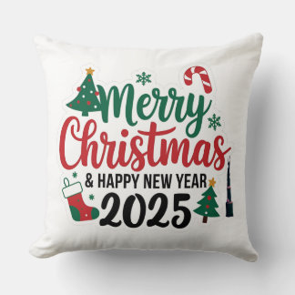 Coussin Déclaration du Nouvel An : 2025Oreiller
