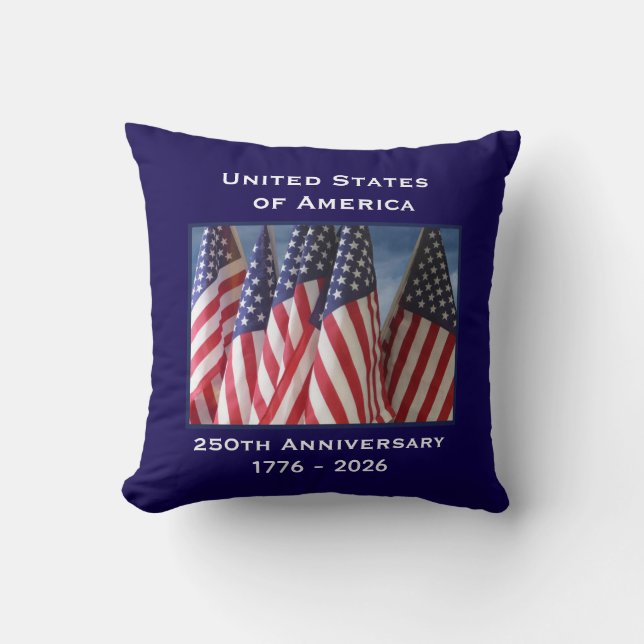 Coussin Declaration of Independence 250th Anniversary USA  (Recto)
