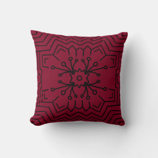 Coussin Déco rouge bourguignon