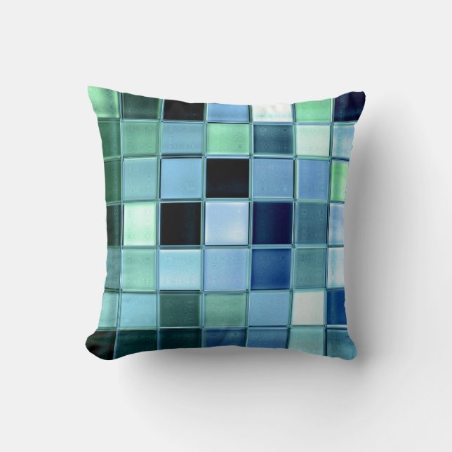 Coussin Décor à la maison fait sur commande de mosaïque en (Recto)
