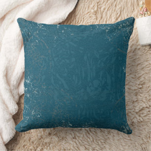 Coussin Décor à motif bleu celtique