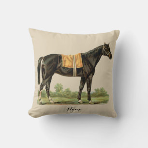 Coussin Décor Art Cheval Brown foncé Personnalisé