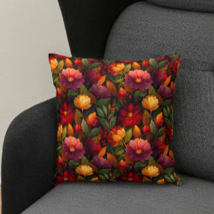 Coussin Décor botanique floral automne - Design automne