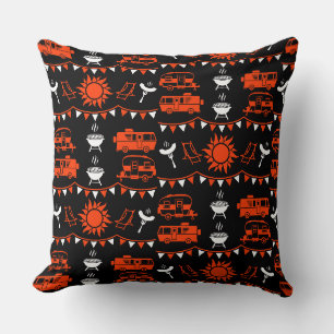 Coussin Décor camping Caravan