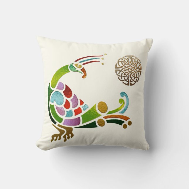 Coussin Décor celtique Peacock (Recto)