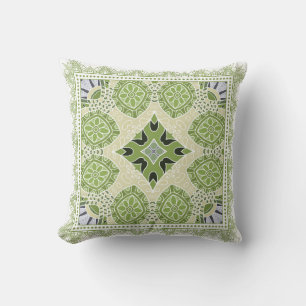 Coussin Décor coloré sur arrière - plan blanc, 