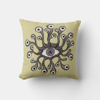 Coussin Décor de chambre altéré Weirdcore Étranges Yeux