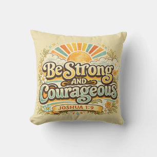 Coussin Décor de chambre chrétien boho floral rétro soleil