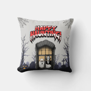 Coussin Décor de cimetière Halloween