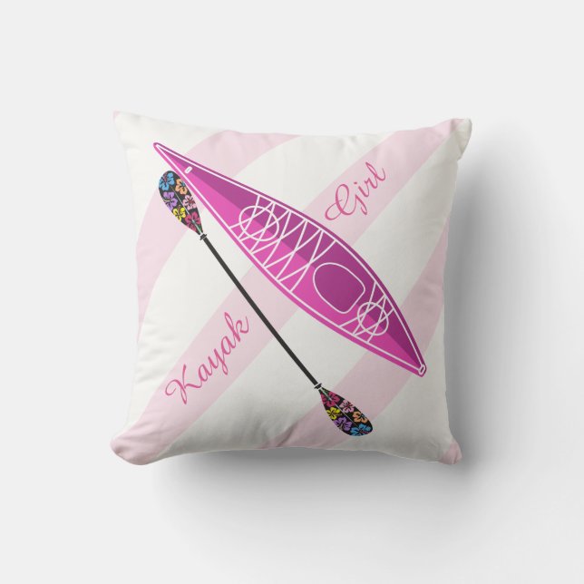 Coussin Décor de Kayak Girl (Recto)