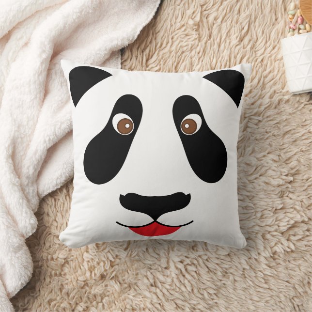 Coussin Décor de la chambre du mignon Panda Face Kid's (Couverture)