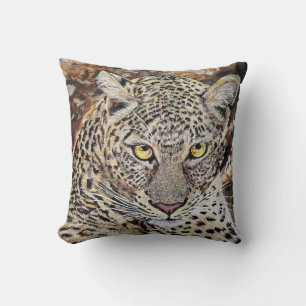 Coussin Décor de la maison de l'oreiller Leopard Throw