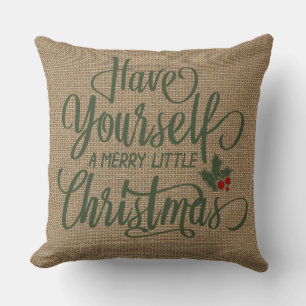 Coussin Décor de la maison de vacances Noël Faux Burla