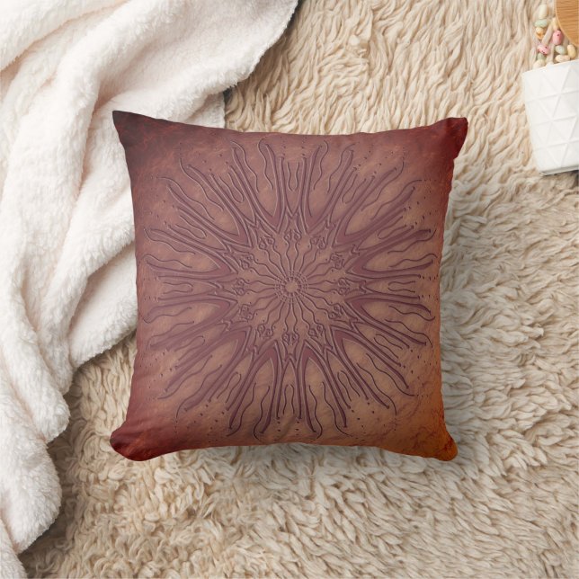 Coussin Décor de la mandala recoleta de style boho bio (Couverture)