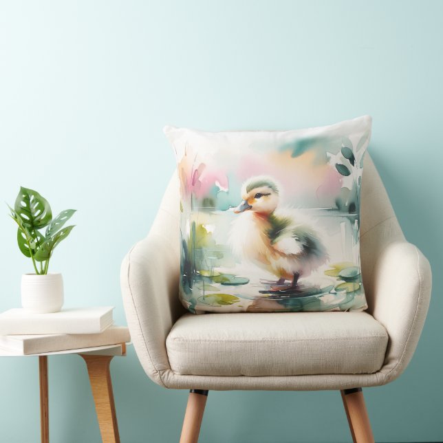 Coussin Décor de la pépinière à l'aquarelle (Chaise)