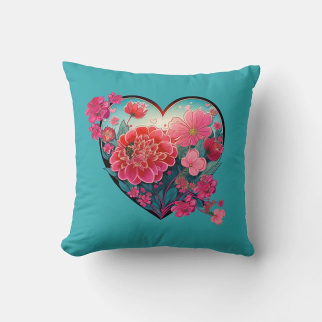 Coussin Décor de la Saint-Valentin  (Recto)