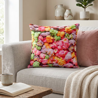 Coussin Décor de maison pour gourmands amusants : Popcorn