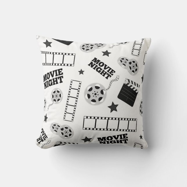 Coussin décor de motif mignon noir (Recto)