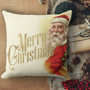 Coussin Décor de Noël Vintage Noël Père Noël